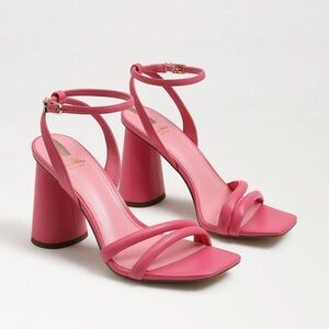 Sam Edelman Pink Block Kia Heel Sandals 8